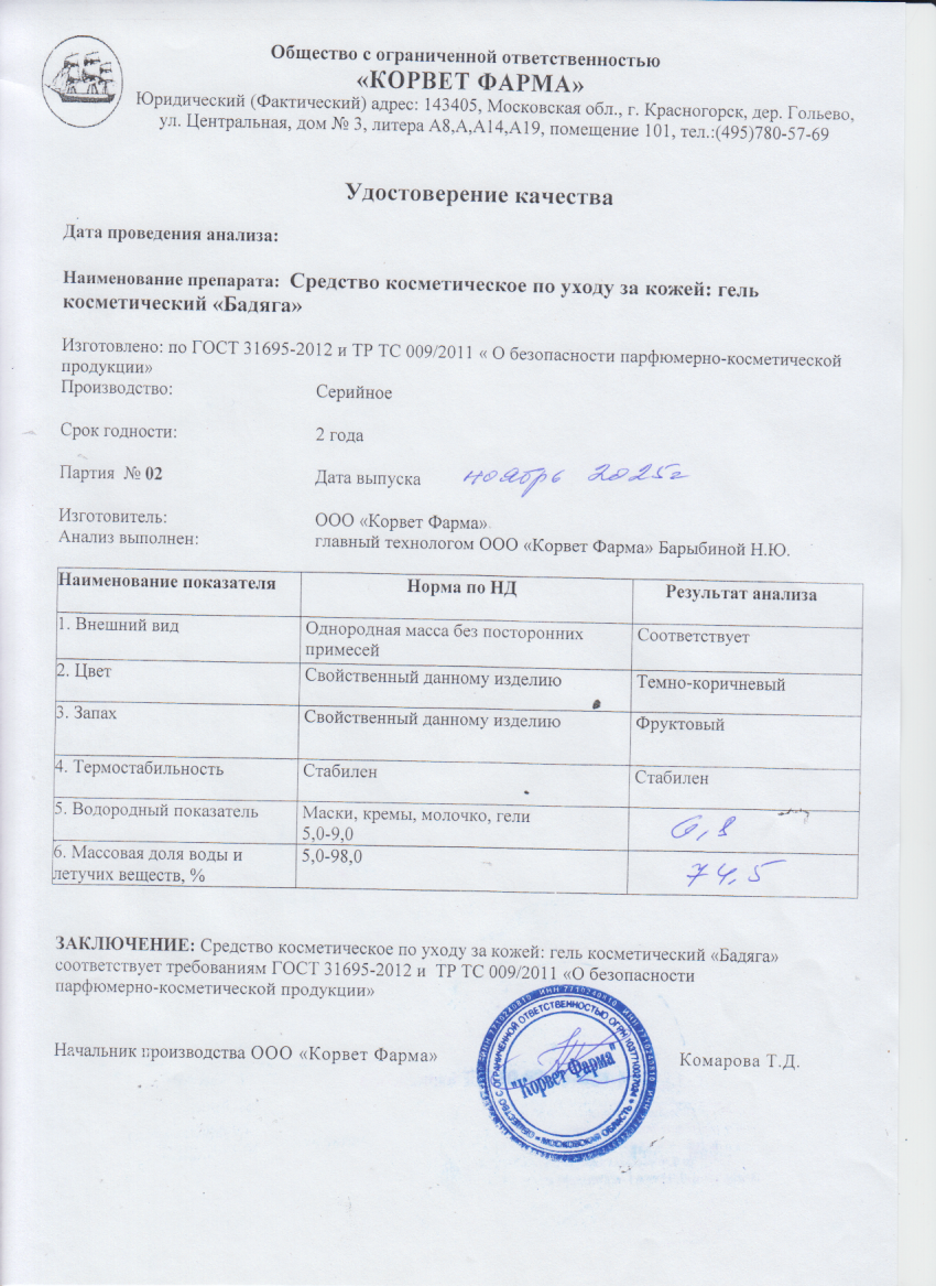 Паспорт №11202502